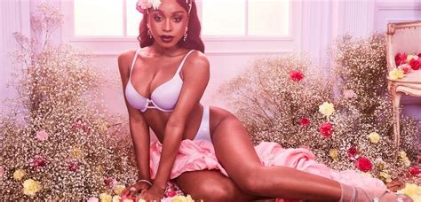Rihanna Models Lingerie And A Lavender Wig Alongside Normani In New
