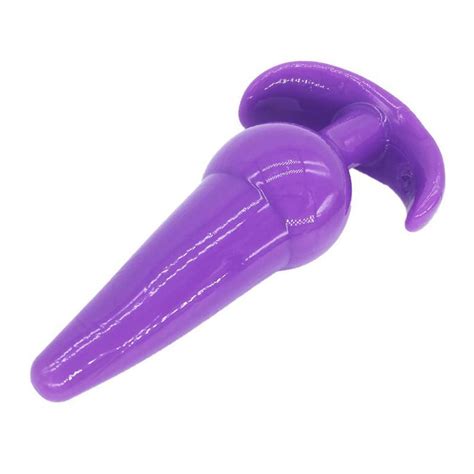 Tpr Long Anal Sex Toys Soft Butt Plugs For Women Black