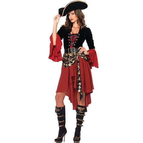 S 3xl大码欧美女士万圣节性感女海盗服装 Cosplay 角色扮演制服 阿里巴巴