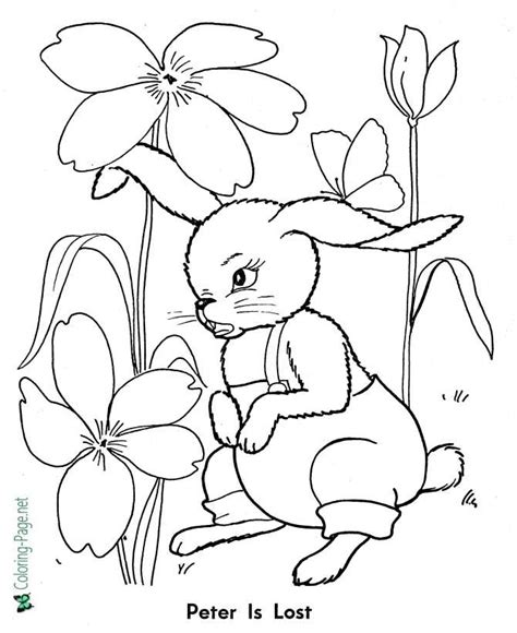 fairy tales peter rabbit coloring pages
