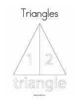 Coloring Triangle Trace Color Triangles sketch template