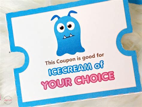 ice cream coupons printable printable templates