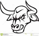 Coloring Pages Bull Bulls Chicago Raging Drawing Printable Silhouette Bucking Head Angry Drawings Face Clip Getcolorings Color Tattoos Dreamstime Clipart sketch template