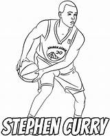 Curry Coloring Stephen Pages Basketball Nba Player Print Template Athletes Topcoloringpages sketch template