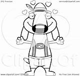 Lederhosen Oktoberfest Dachshund Loving Skinny Wearing German Dog Royalty Clipart Cory Thoman Cartoon Vector Regarding Notes sketch template