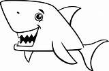 Fin Coloring Clip Vector Dorsal Shark Illustrations sketch template