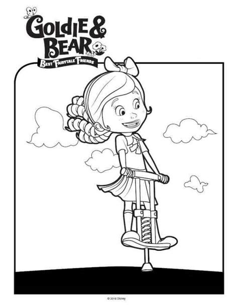 kids  funcom coloring page goldie  bear goldie en beer
