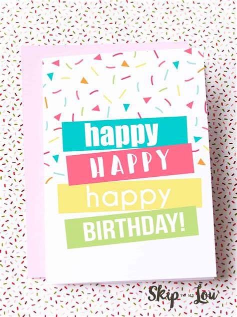 printable happy birthday cards