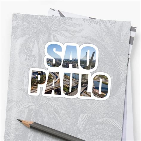 Sao Paulo Sticker By Obercostyle Vinyl Sticker Sao Paulo Stickers