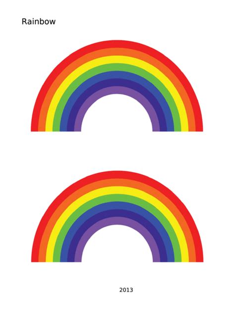 rainbow template printable