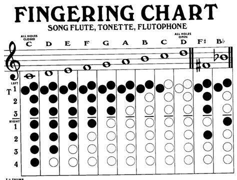 flute scale finger chart