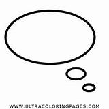 Colorear Pensamiento Speech Burbuja Diálogo sketch template