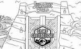 Jurassic Camp Cretaceous Coloring Pages Kids sketch template