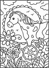 Coloring Pages Horse Kids Cute Dover Horses Publications Sheets Welcome Doverpublications Book Adult Kleurplaten Color Printable Para Kleurplaat Fijne Motoriek sketch template