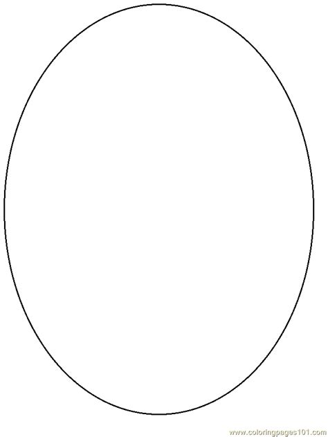 oval coloring page coloring home