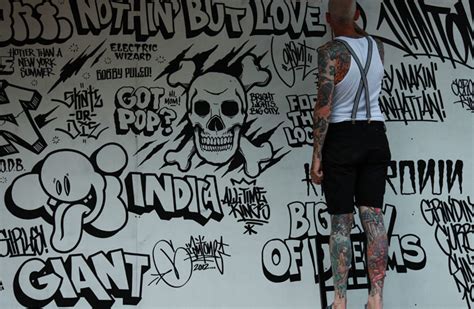 mike giant inks a huge wall in chinatown huffpost