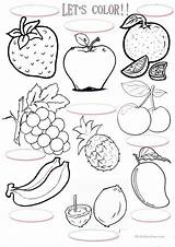 Mungfali Fruits sketch template