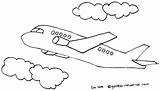 Mewarnai Pesawat Terbang Transportasi Alat Udara Gambarmewarnai sketch template
