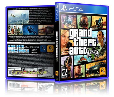 Grand Theft Auto V 5 Sony Playstation 4 Ps4 Empty