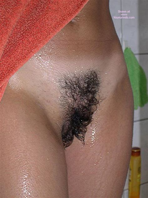 black hairy wet pussy close up