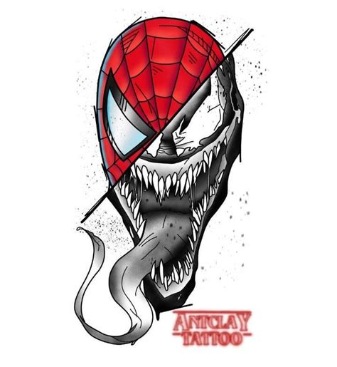spider man vs venom spiderman artwork spiderman tattoo marvel drawings