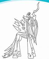 Pony Little Coloring Chrysalis Queen Pages Getcolorings Color Getdrawings sketch template