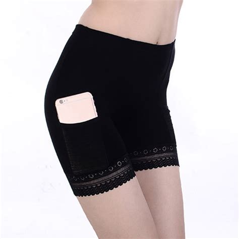 popular seamless women soft cotton lace safety short pants summer under