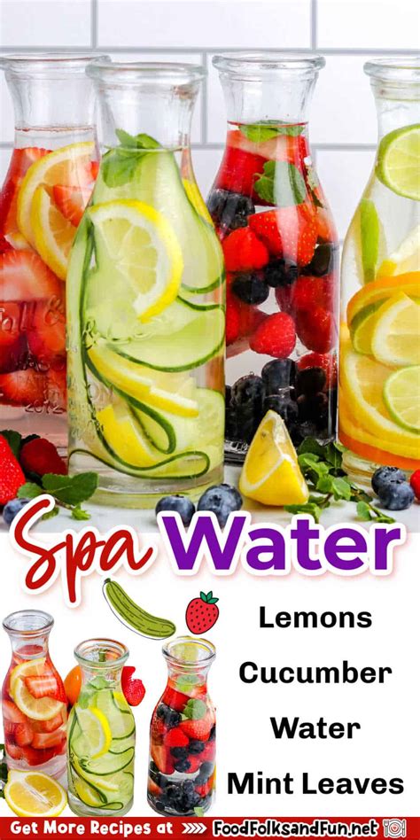 spa water  lemons  cucumbers food folks  fun