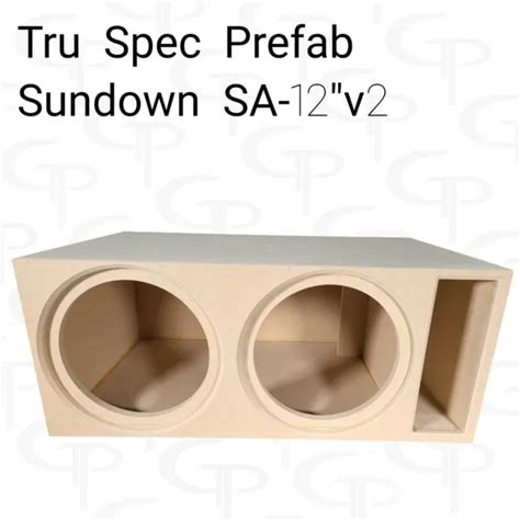 tru spec prefab dual  subwoofer enclosure box sundown sa     usa  picclick