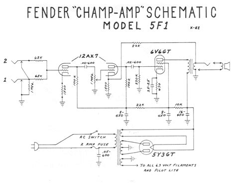 fender champ circuit diagram