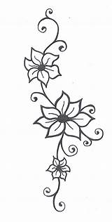 Vine Flower Clipart Flowers Drawing Cliparts Library sketch template