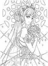 Coloring Pages Wedding Anime Cute Floral Choose Board Printable Adult sketch template
