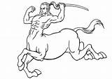 Centaur Katana Moving sketch template