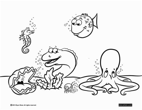 underwater coloring pages