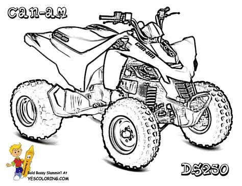 quad bike coloring pages coloring home