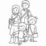 Disegni Famille Colorare Fumira Siblings Suivant sketch template