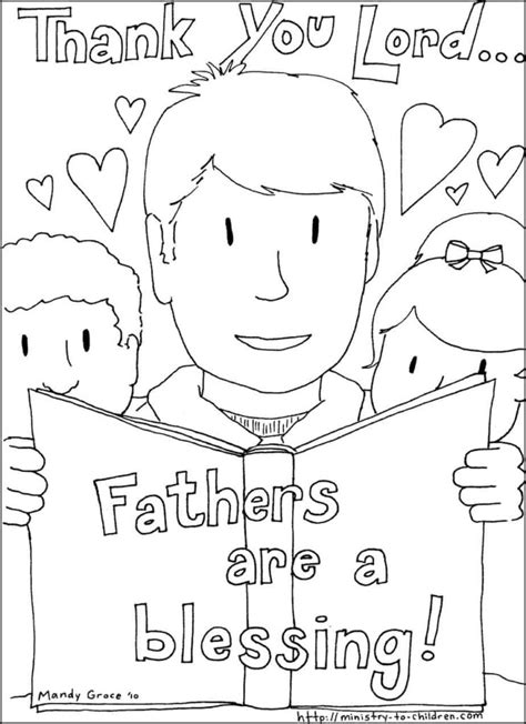 fathers day coloring pages   easy print