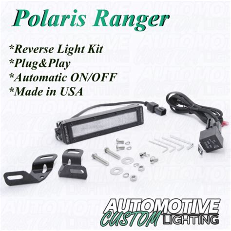 polaris ranger reverse light kit automotive custom lighting