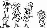 Jetsons Coloring Pages Wecoloringpage Cartoon sketch template
