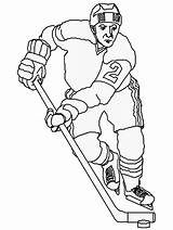 Hockey Coloring Pages sketch template