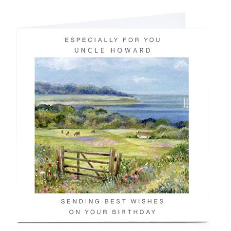 buy personalised birthday card    countryside  gbp
