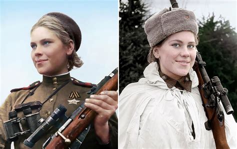 Stunning Colorized Photos Of Legendary Soviet Female