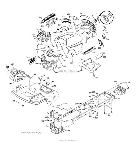 Husqvarna Yth2242tf 96041022400 2010 12 Parts Diagram For Chassis