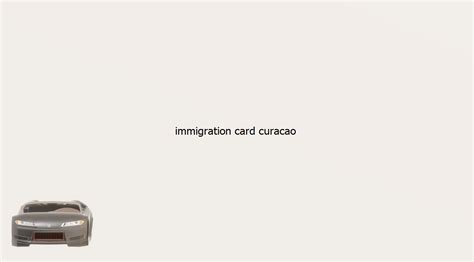 immigration card curacao intensensenl