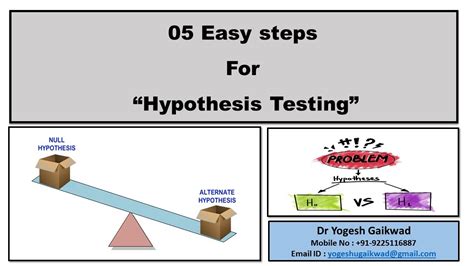easy steps  hypothesis testing  examples youtube