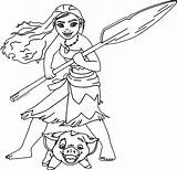 Moana Princess Pua Wecoloringpage sketch template