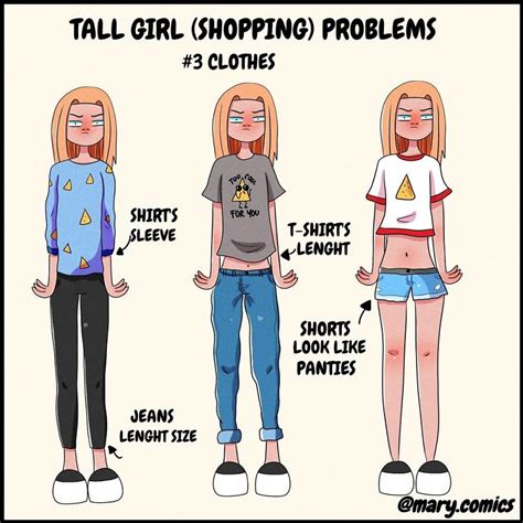 i illustrate tall girls problems its magazine