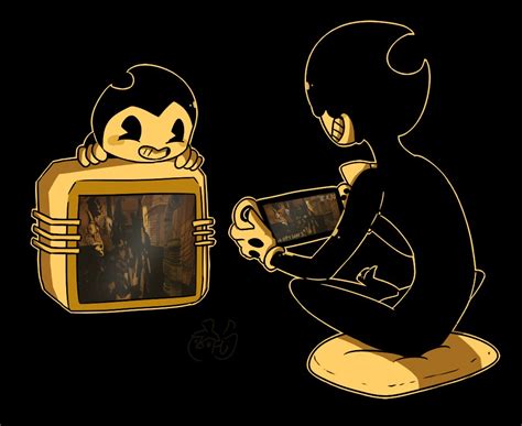 pin de bendy en 》°bendy demon°《 bendy y la máquina de tinta dibujos