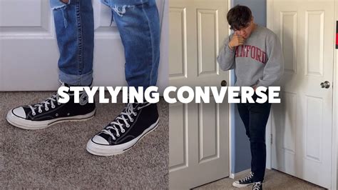 casual ways  style high top converse outfit ideas youtube