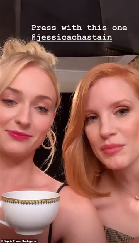Jessica Chastain And Sophie Turner At X Men Dark Phoenix Photocall In